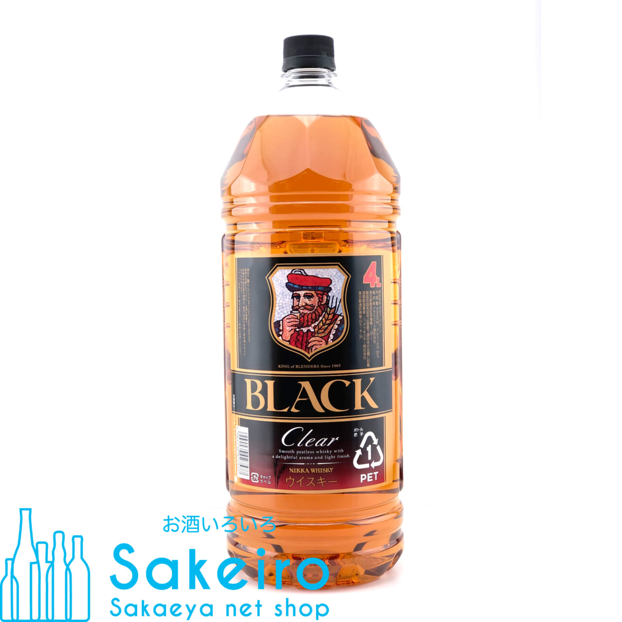 ニッカ ブラックニッカ クリア 37％ 4000ml ペットボトル お酒いろいろ Sakeiro -Sakaeya net shop-