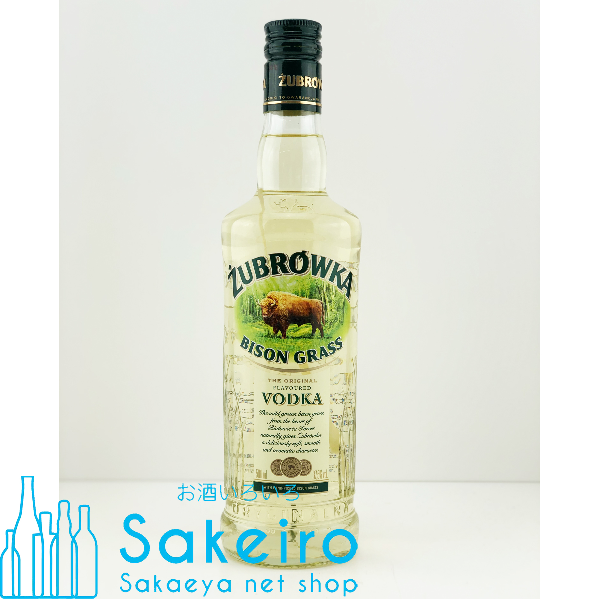 ズブロッカ バイソングラス 37.5％ 500ml - お酒いろいろ Sakeiro -Sakaeya net shop-